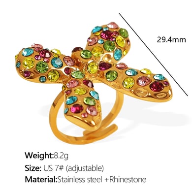 1 pair simple series retro bow knot stainless steel  gold plated rhinestone women stud earrings h5 
